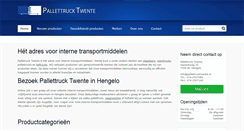 Desktop Screenshot of pallettrucktwente.nl